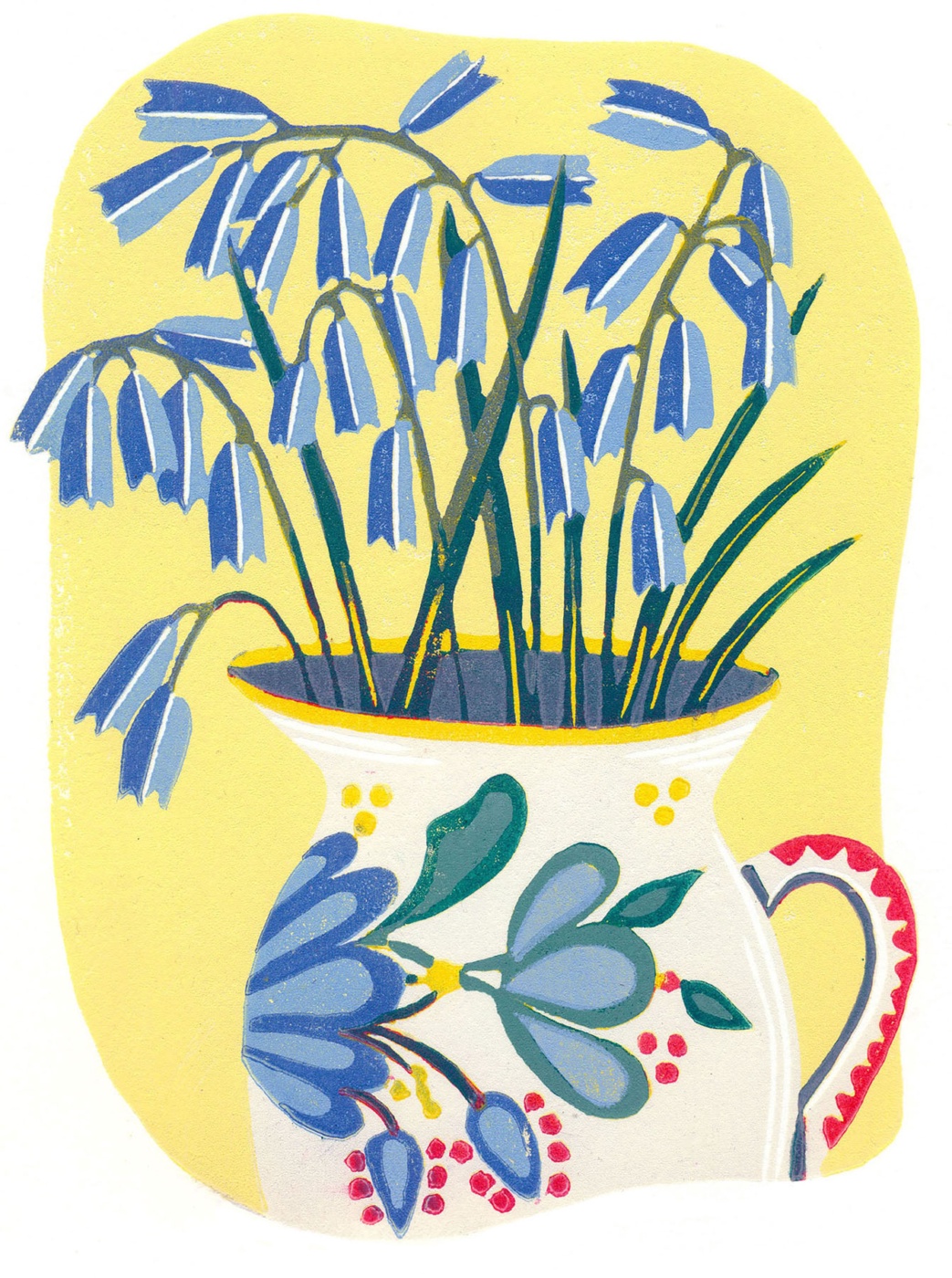 Song for a Native Land — relief print by Kate Goetz
