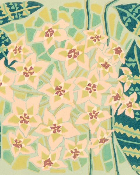 Blossom — relief print by Kate Goetz