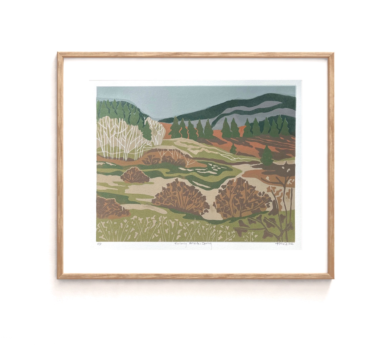 Kootenay Hillside, Spring — view 2